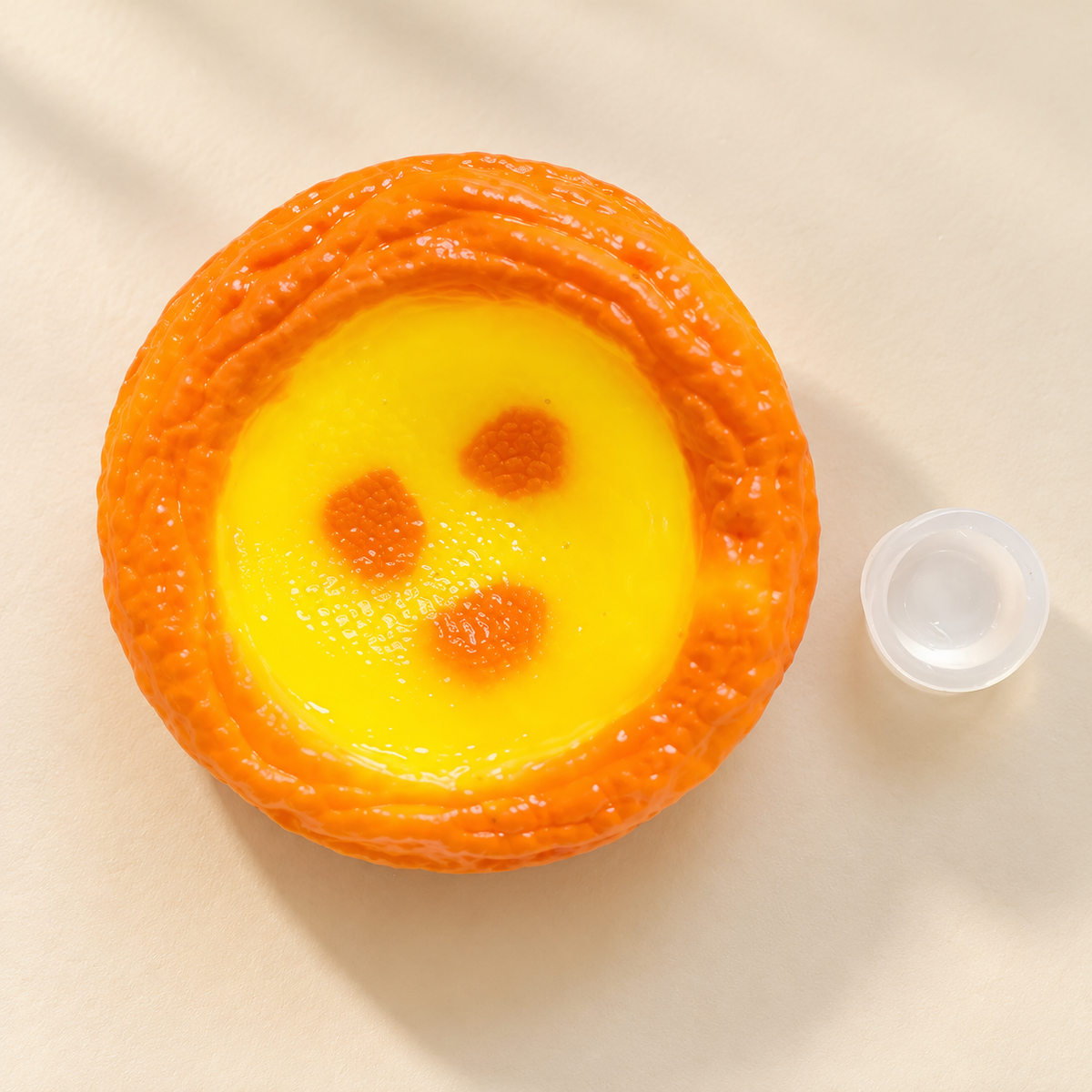 Egg Tart DIY Squishy Skin with Lid