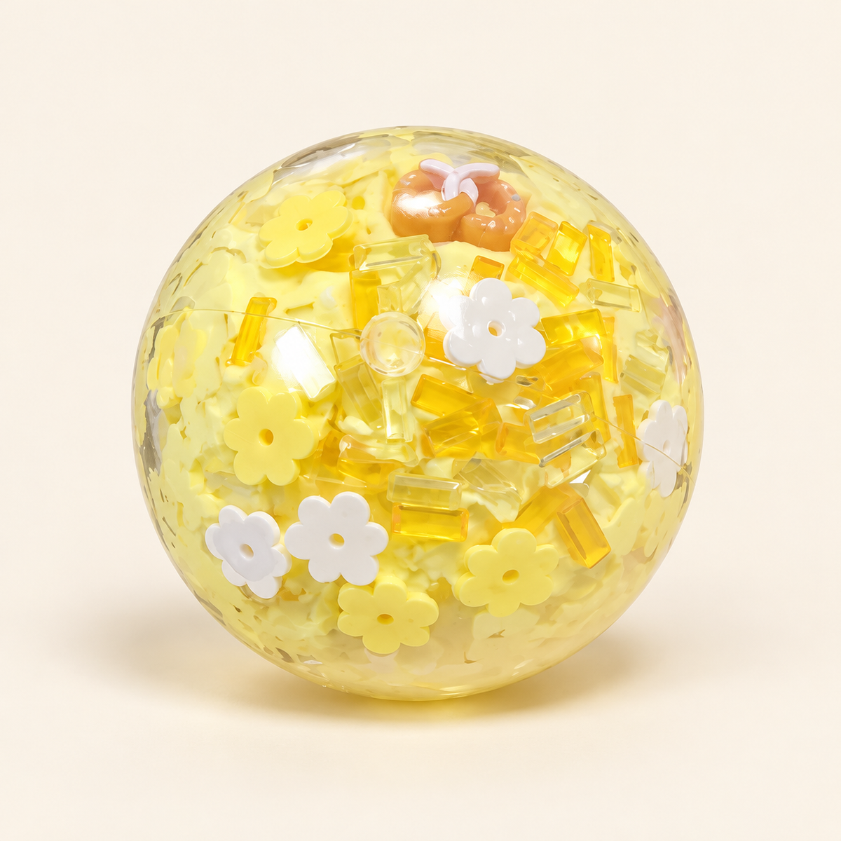 Golden Blossom Crunch Squishy Ball