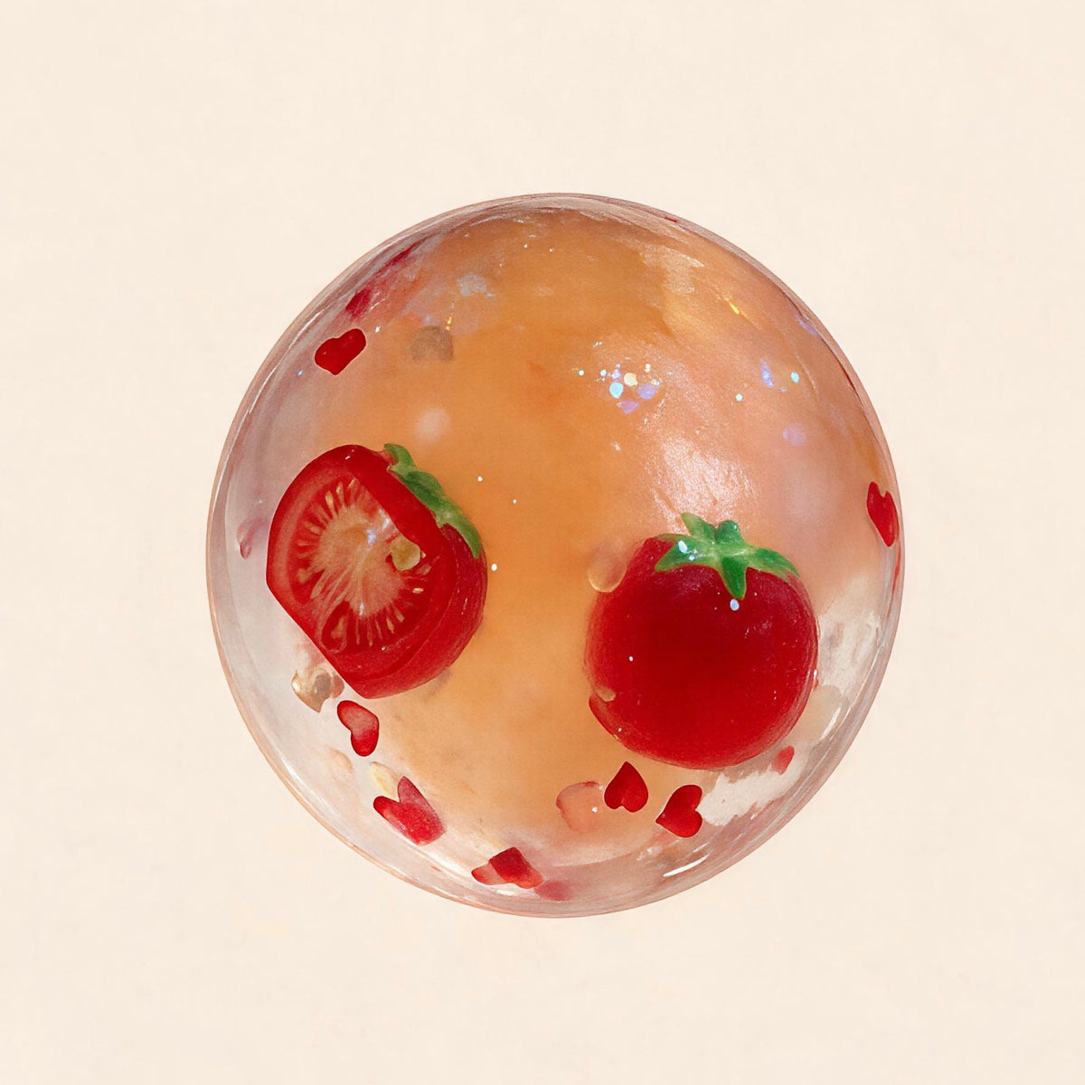Crystal Tomato Squishy Ball