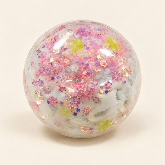 Strawberry Candy Sparkle Squishy Ball